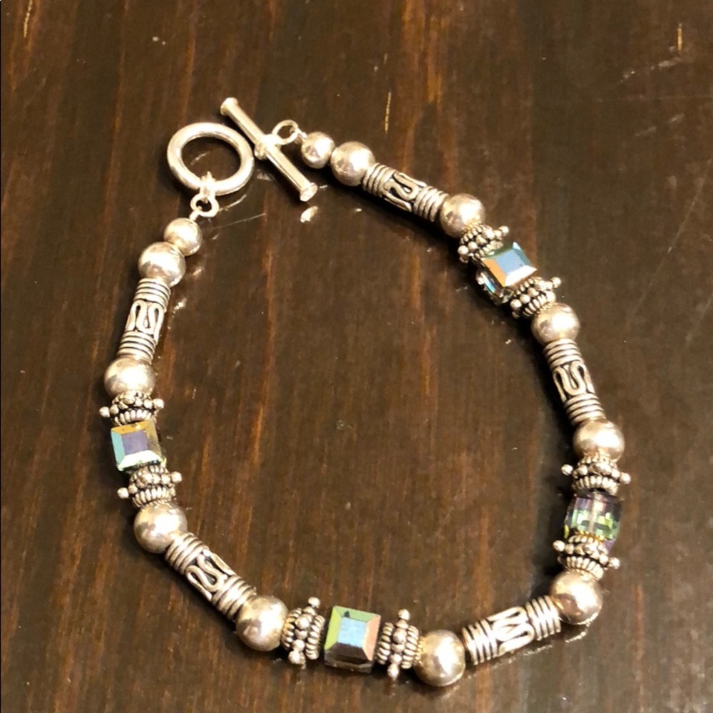 Silpada bracelet. 925 sterling silver with crystal